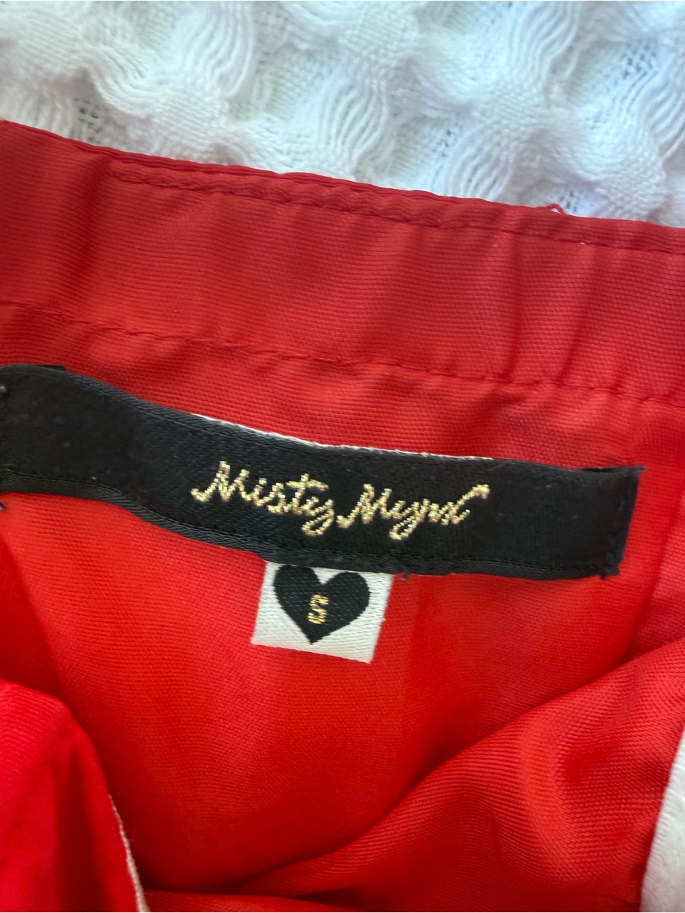 Red Off-Shoulder Top - Picture 3 of 4